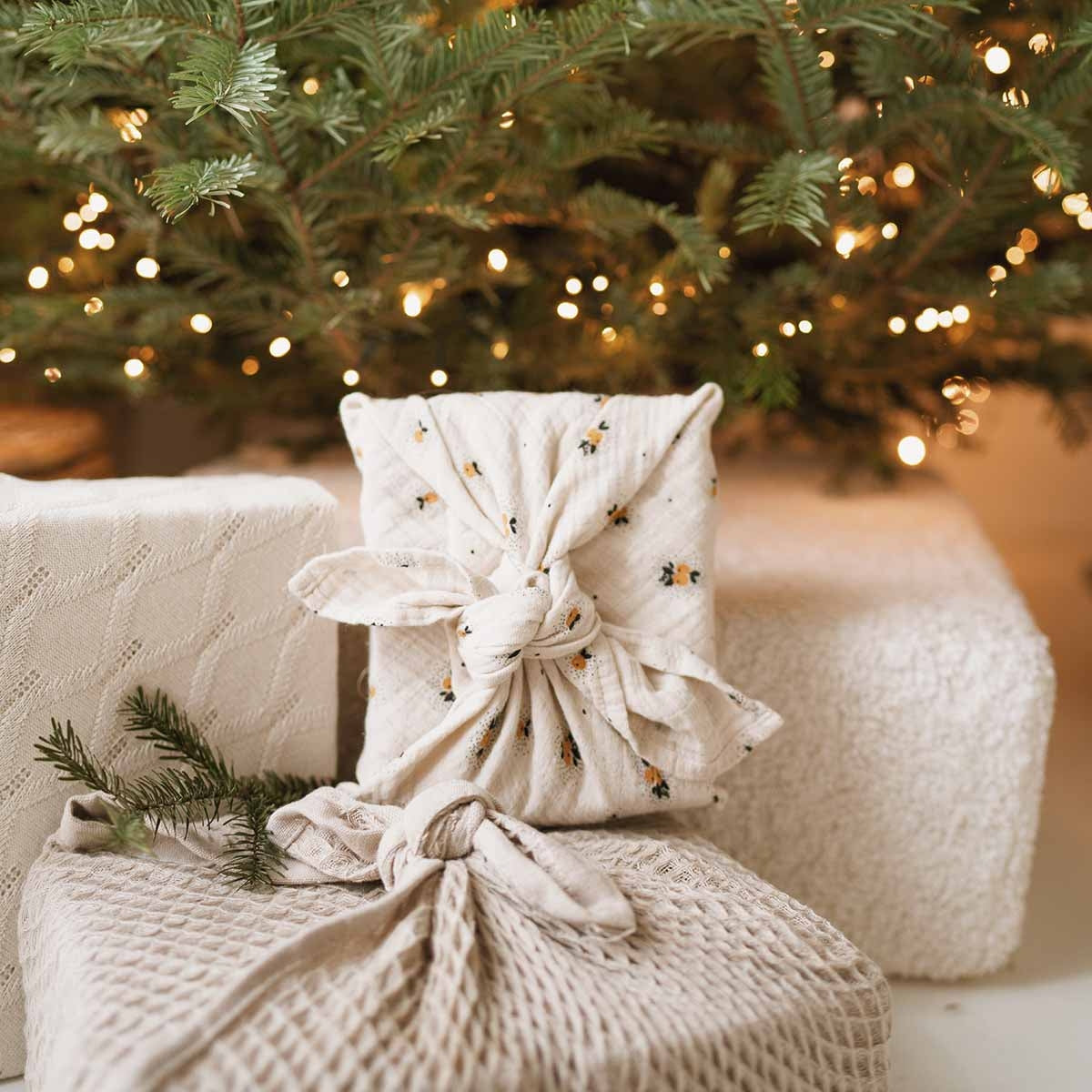 Panno in mussola 70 x 70 cm - Mele Gialla - Apple Pie