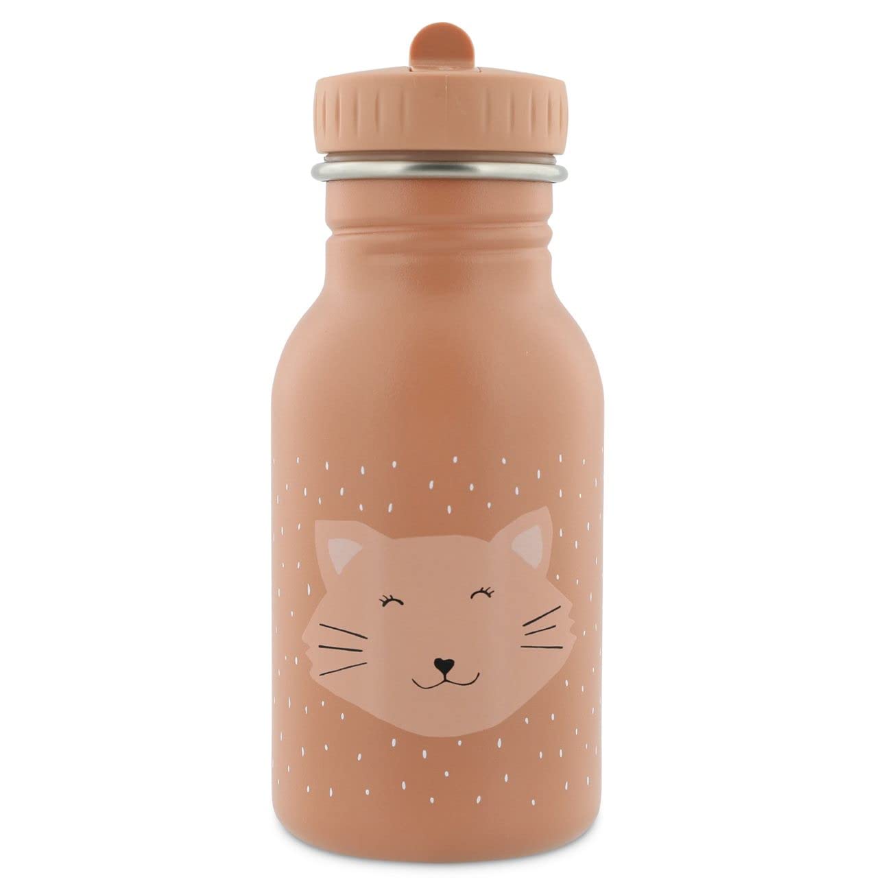 Borraccia per bambini Trixie Mrs. Cat da 350 ml in acciaio inox – vista frontale