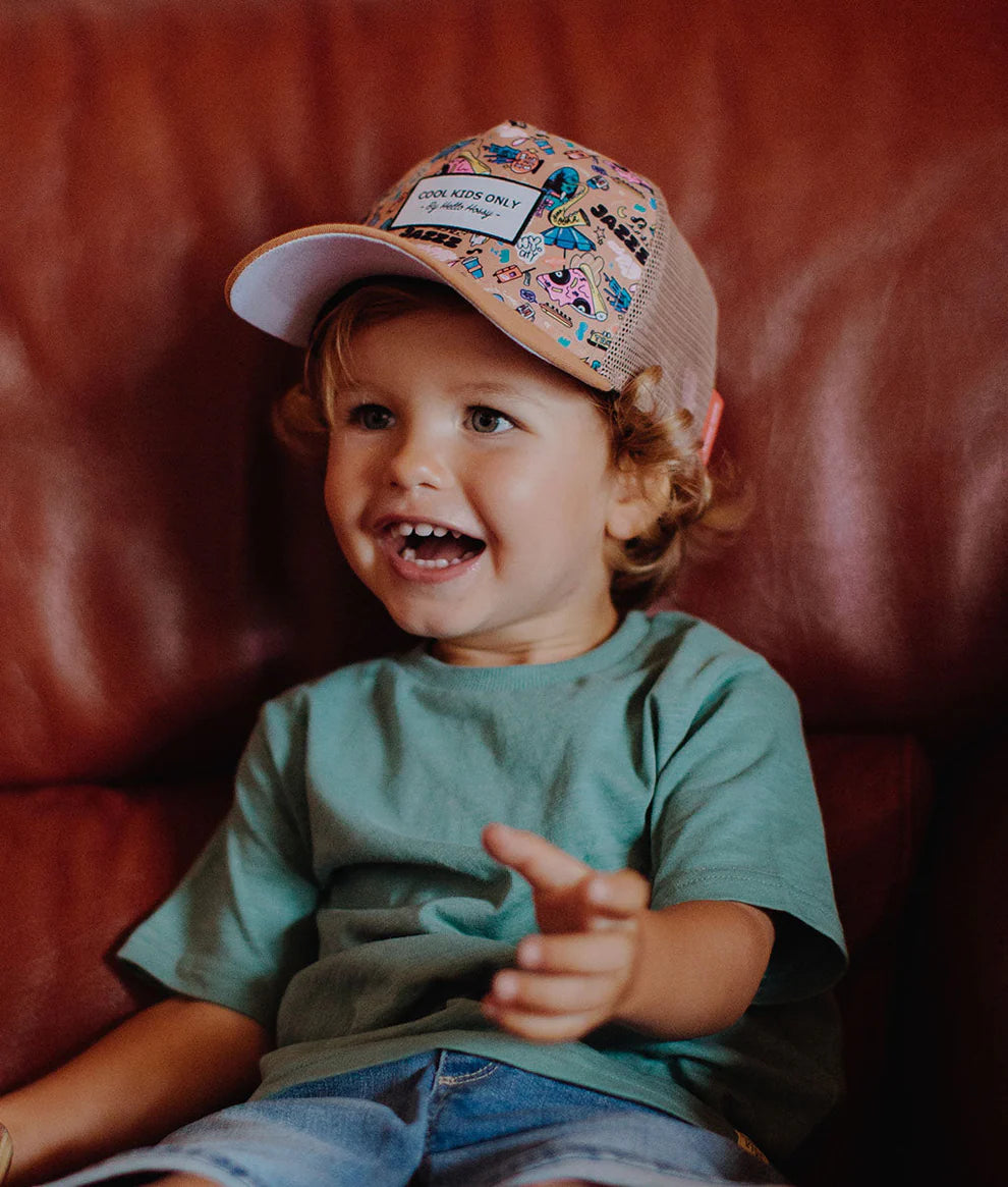 Cappellino Hello Hossy New York City (2–5 Anni) – Trucker Regolabile Eco-Friendly