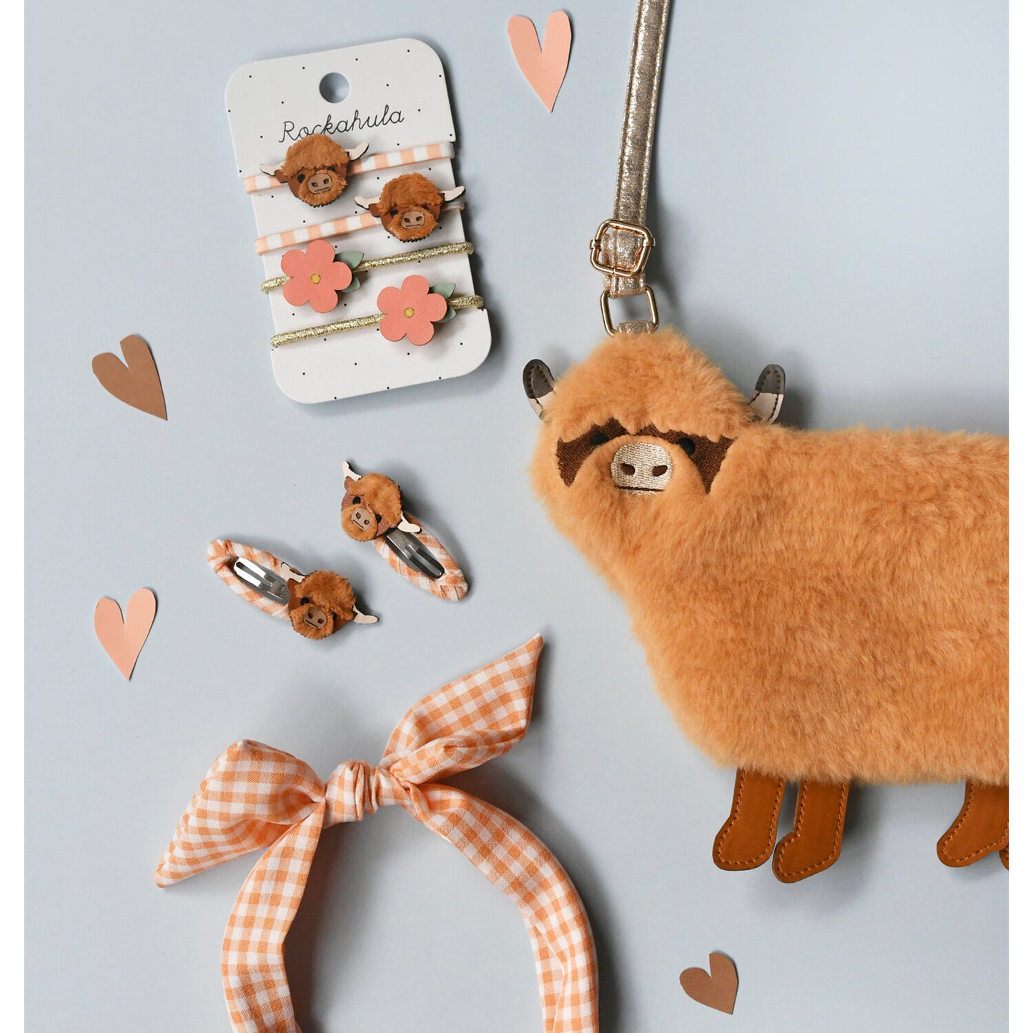 Bambina che indossa cerchietto Rockahula gingham