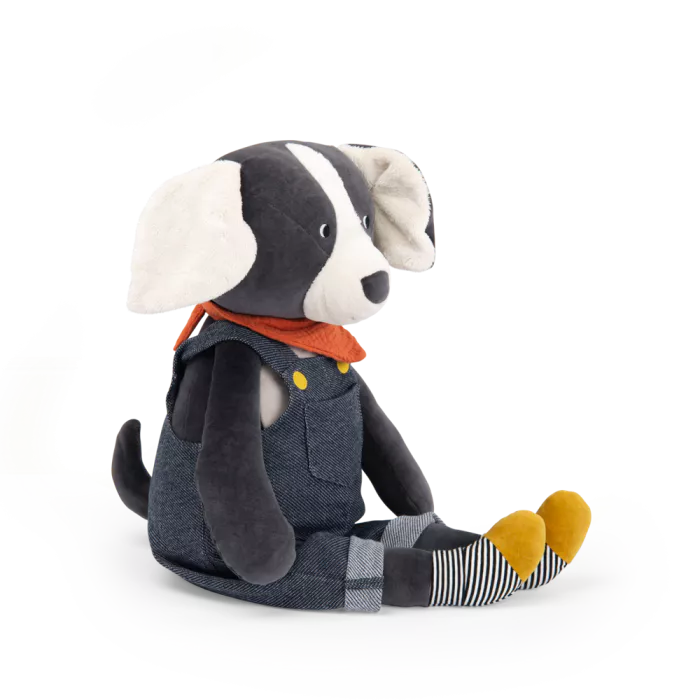 Peluche cane Puce 70 cm morbido per bambini Moulin Roty