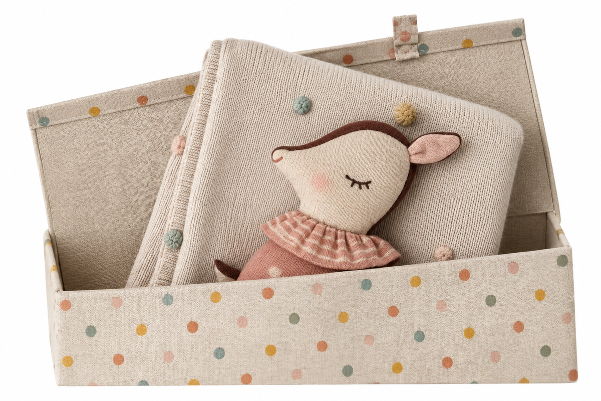 Maileg – Coperta Baby in Cotone Rosa 70 × 90 cm