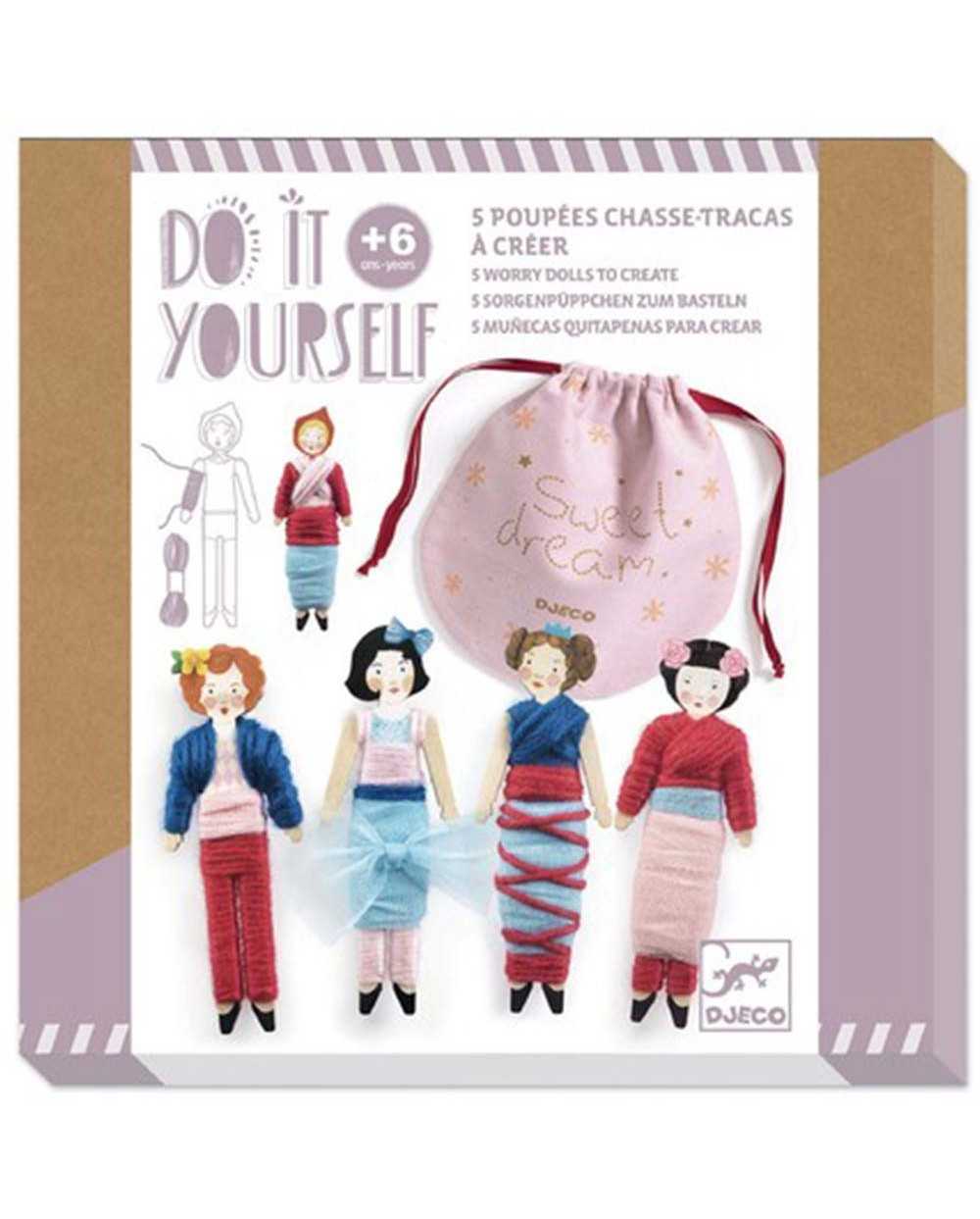 Djeco Kit Creativo Crea le Bambole Scacciapensieri - Apple Pie