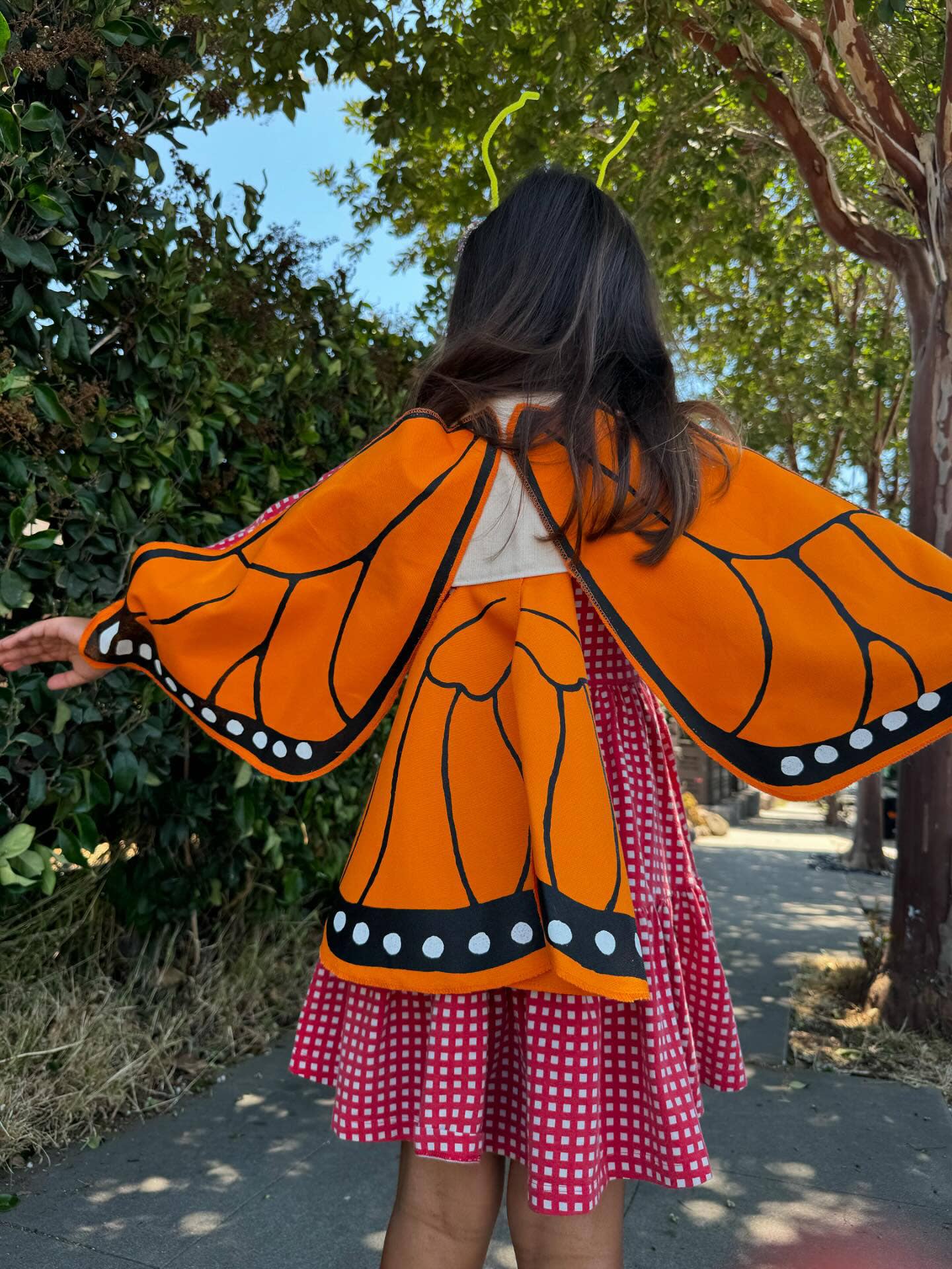 Orange Monarch Butterfly Costume Wings - Apple Pie