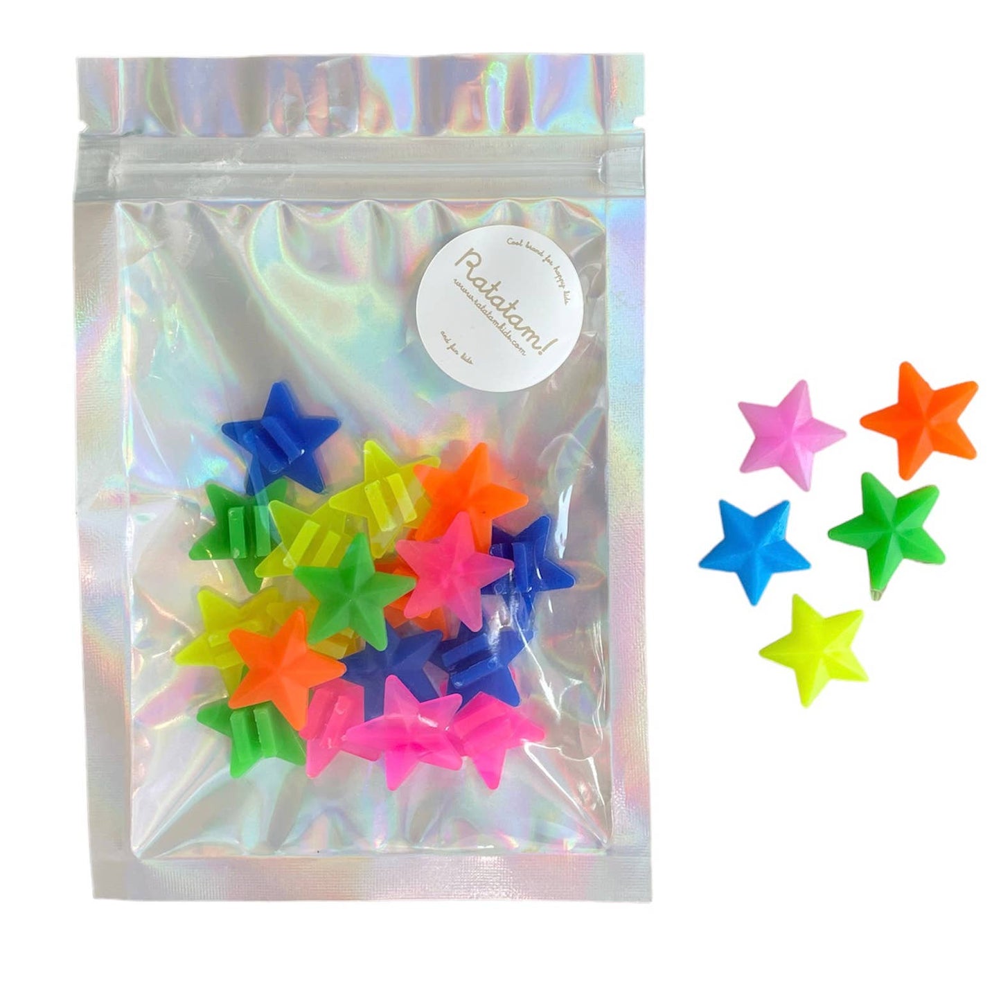 Stelline per Raggi Bici Ratatam! Multicolor – Set 20 Clip