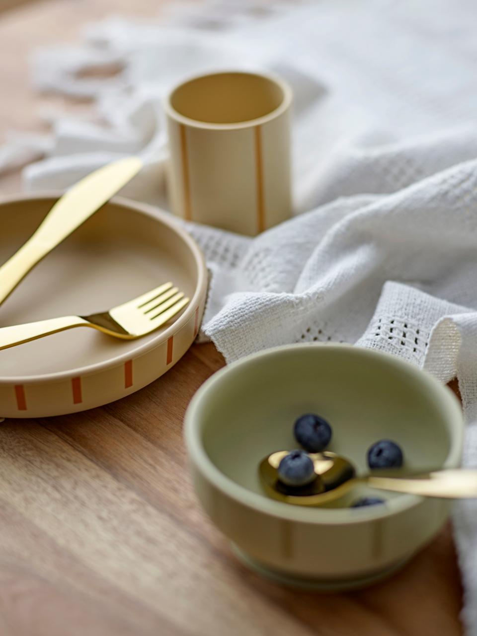 Bloomingville MINI Ally – Set posate oro in acciaio inox (3 pezzi)