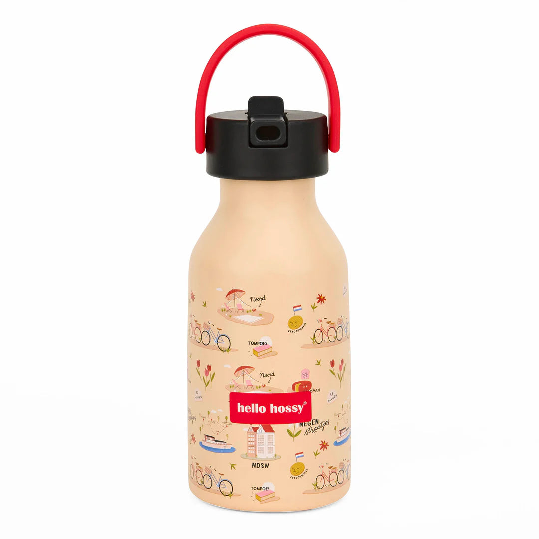 Hello Hossy Borraccia Termica Amsterdam 350ml per bambini – design colorato e resistente