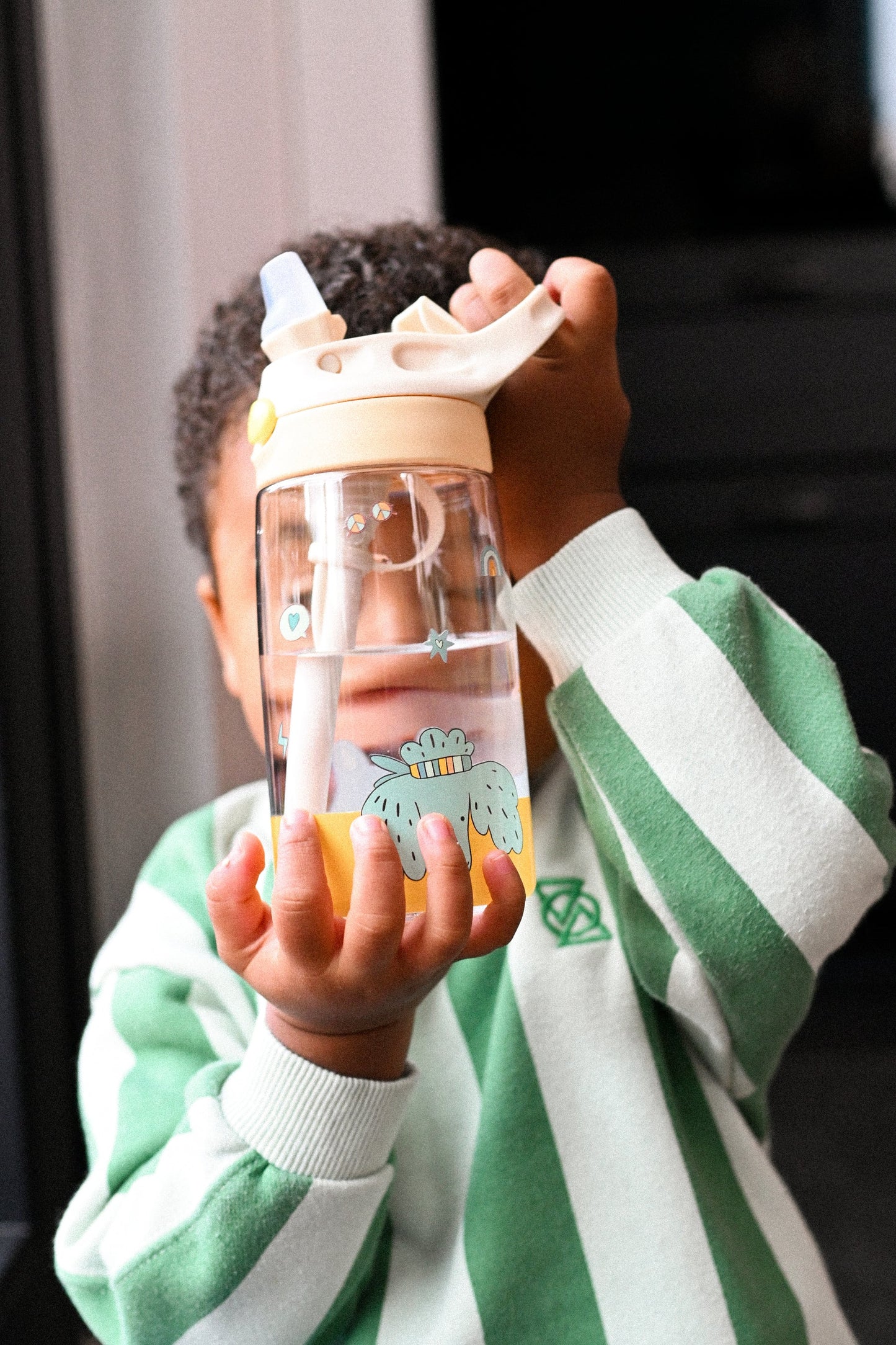 The Cotton Cloud – Borraccia Tritan 480ml Bambini Fantasia Veggie Pals