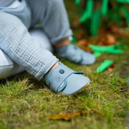 Bobux Soft Sole Koko Slate – Babbucce in Pelle per Neonati e Primi Passi