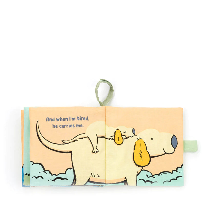 Libro di Stoffa Jellycat "Daddy Loves Me" – effetti tattili e sonori per Neonati - Apple Pie