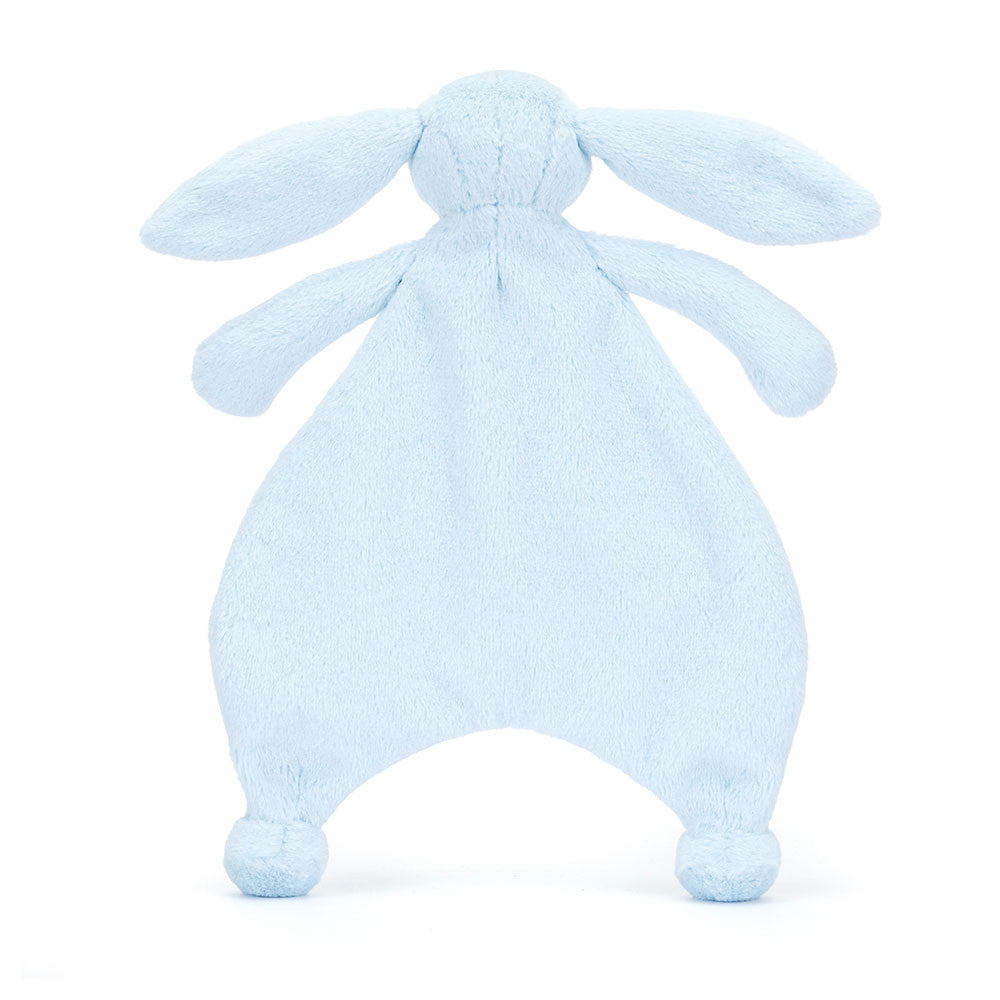 Retro Jellycat Doudou Coniglietto Bashful Azzurro con coda soffice e corpo leggero