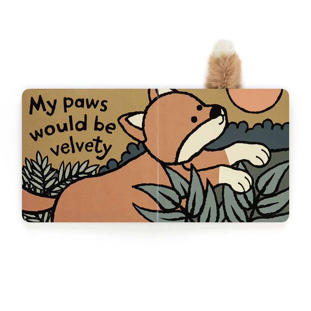 Pagine interne libro Jellycat If I Were a Fox con illustrazioni e texture