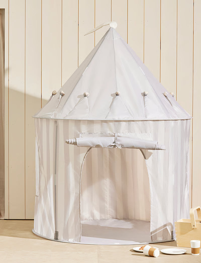 Kid's Concept Tenda da Gioco “Play Tent” a Righe Grigie (Ø 100 cm)
