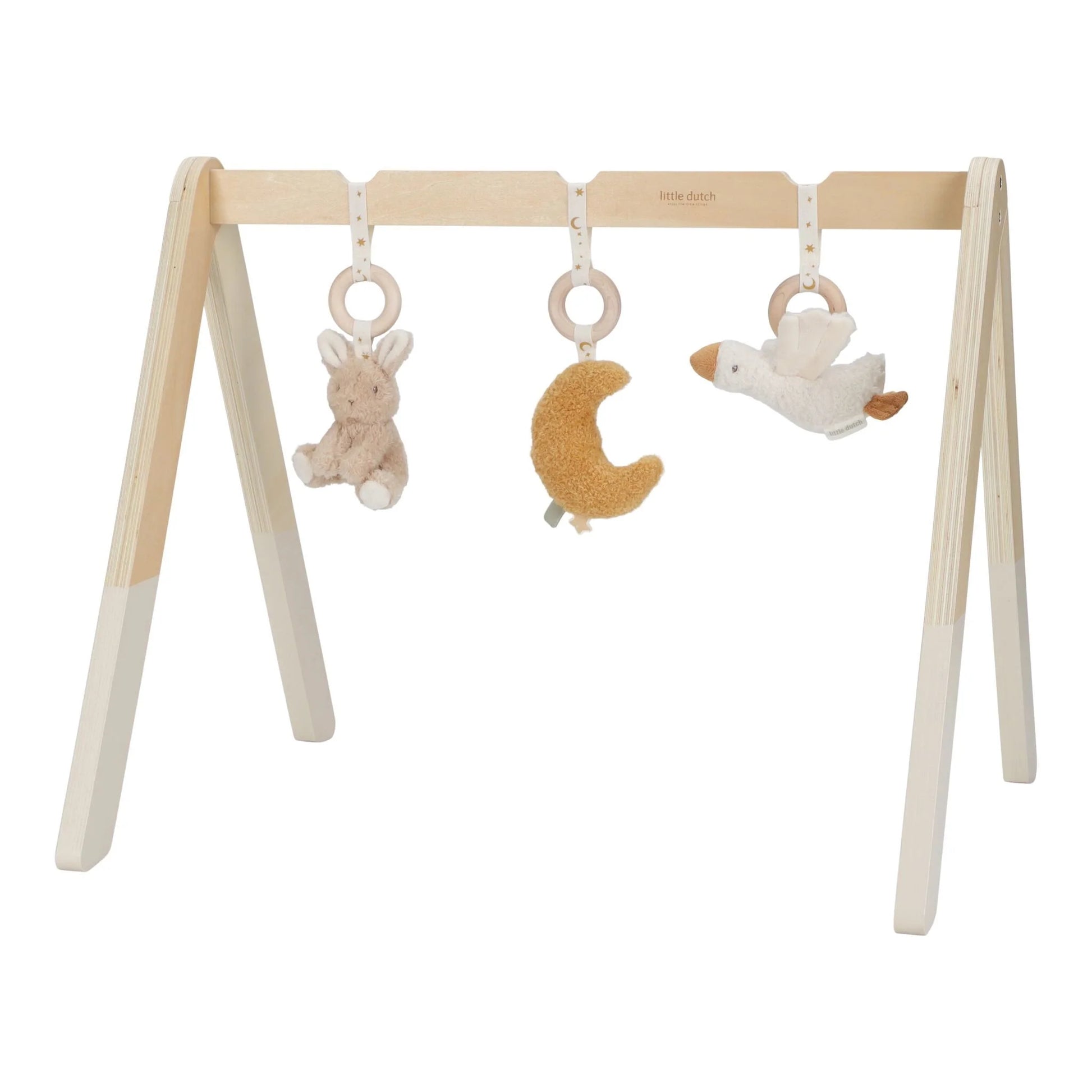 Little Dutch Baby Gym Beige Newborn Naturals con giochi sospesi