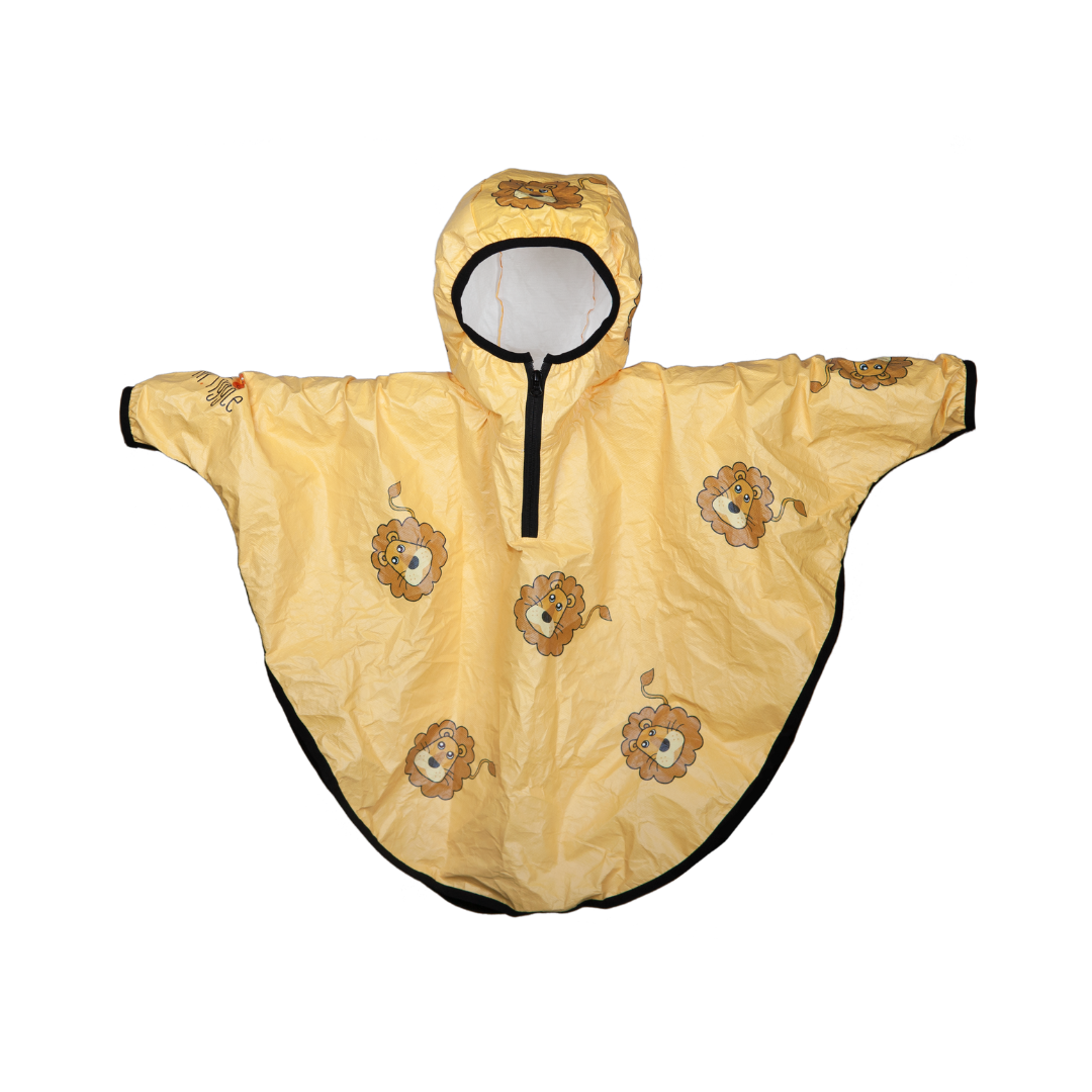 Mantella antipioggia Mr Tiggle Leone Giallo per bambini 2–6 anni in Tyvek