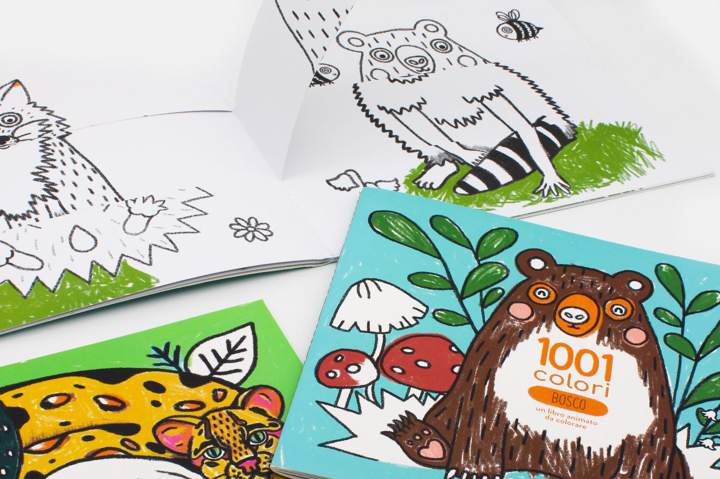 Libro " 1001 colori - Giungla" - Un libro tutto da colorare - Apple Pie