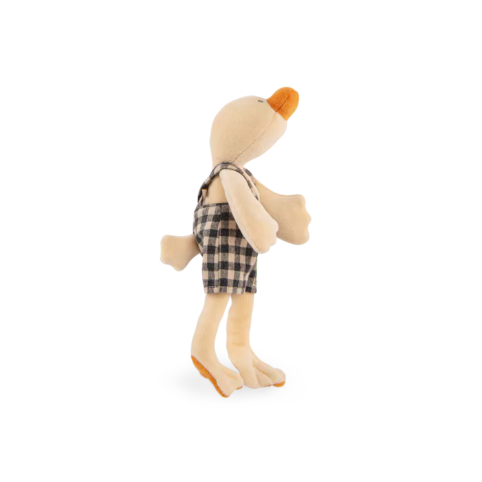 Peluche Amédée il Paperotto con salopette vichy – Moulin Roty La Grande Famille