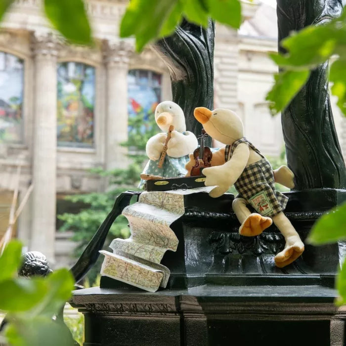 Anatra Jeanne Moulin Roty La Grande Famille, peluche tenero e sicuro fin dalla nascita