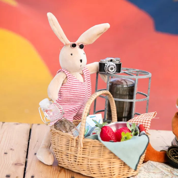 Coniglio Sylvain Moulin Roty La Grande Famille, peluche tenero e sicuro fin dalla nascita