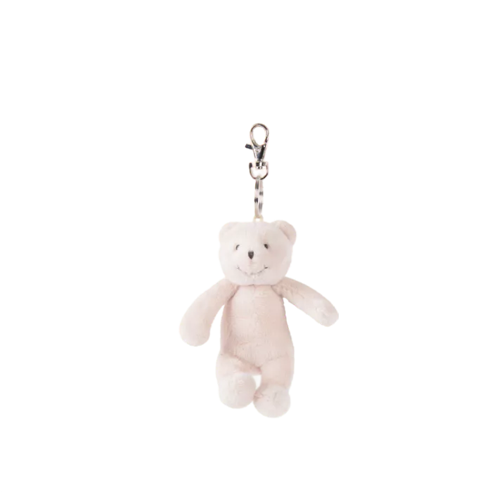 Moulin Roty Portachiavi Orsetto Crema 12 cm – Les P’tits Doudous de l’Hôpital