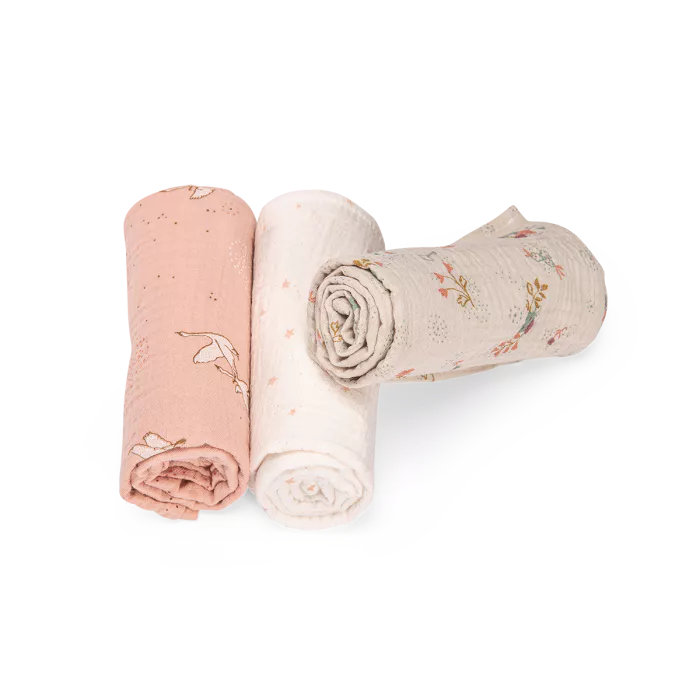 Set 3 mussole in cotone bio Moulin Roty La Petite École de Danse