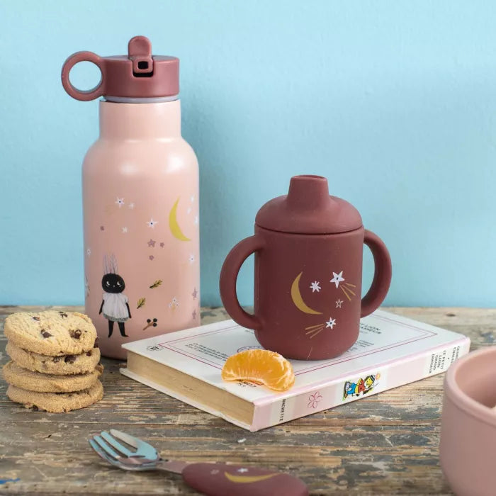 Moulin Roty Après la Pluie – Set Pappa Silicone con Piatti e Tazza