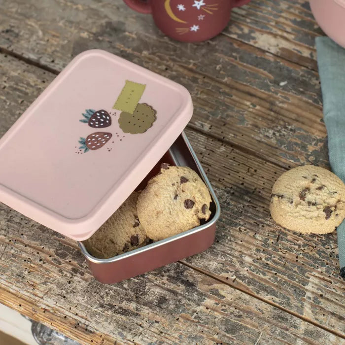 Moulin Roty Après la Pluie – Lunch Box Inox con Coperchio Silicone