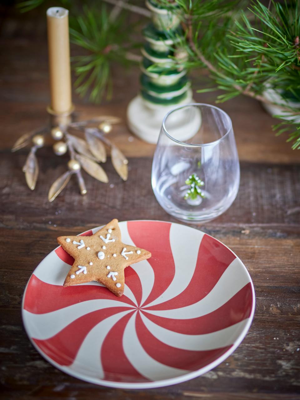 Bloomingville Yule piatto decorativo con spirale natalizia