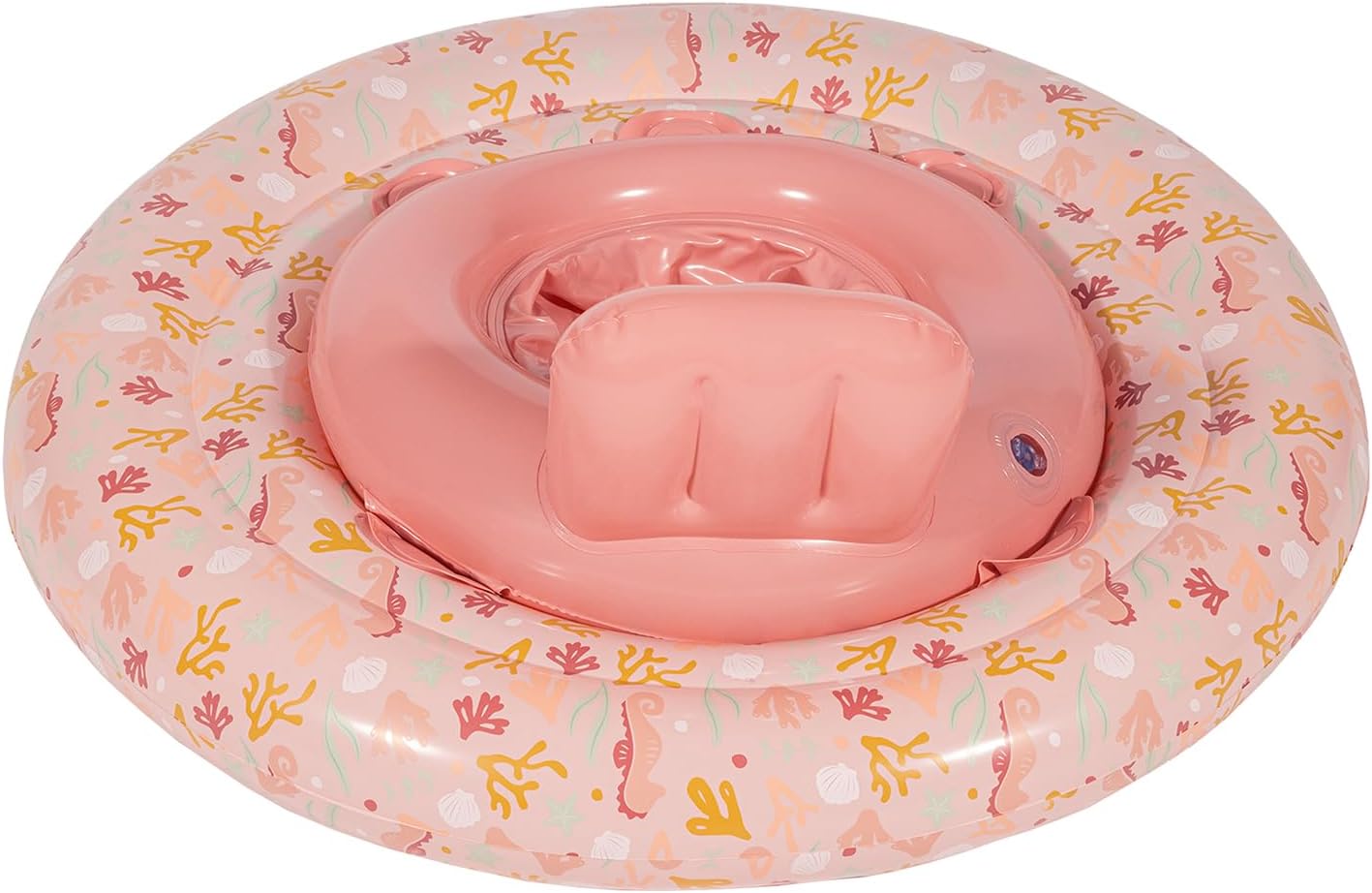 Salvagente rosa per neonati con seduta, Little Dutch Ocean Dreams Pink – 6-12 mesi