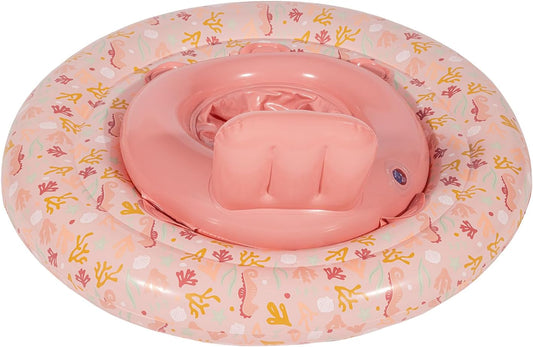 Salvagente rosa per neonati con seduta, Little Dutch Ocean Dreams Pink – 6-12 mesi