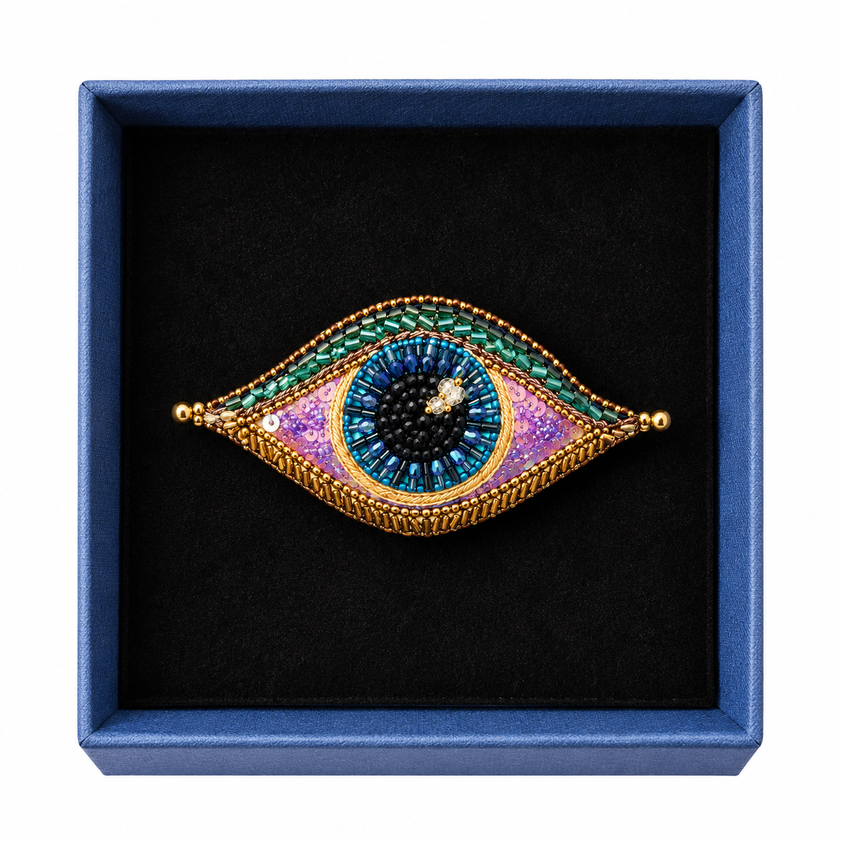 Trovelore – Spilla Starry Eye | Occhio Ricamato a Mano