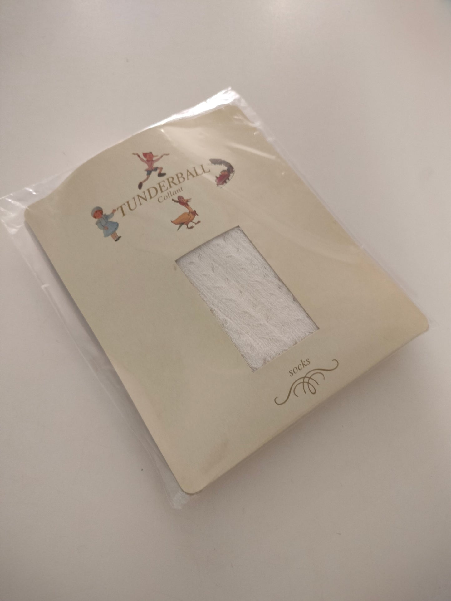 Tunderball Collant Neonato Bambina Bianco Naturale