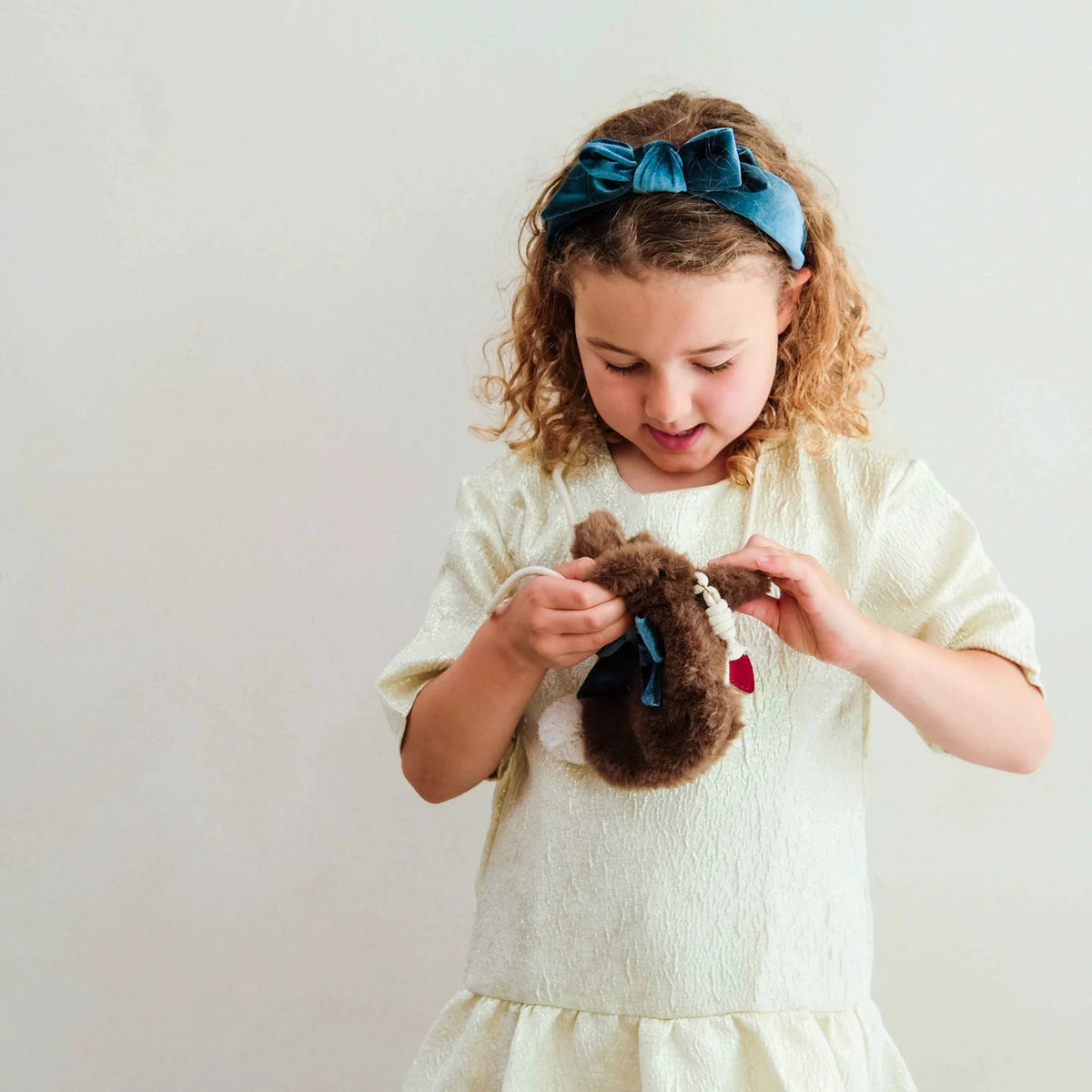Mimi & Lula Cerchietto Bambina in Velluto – Edie Bow