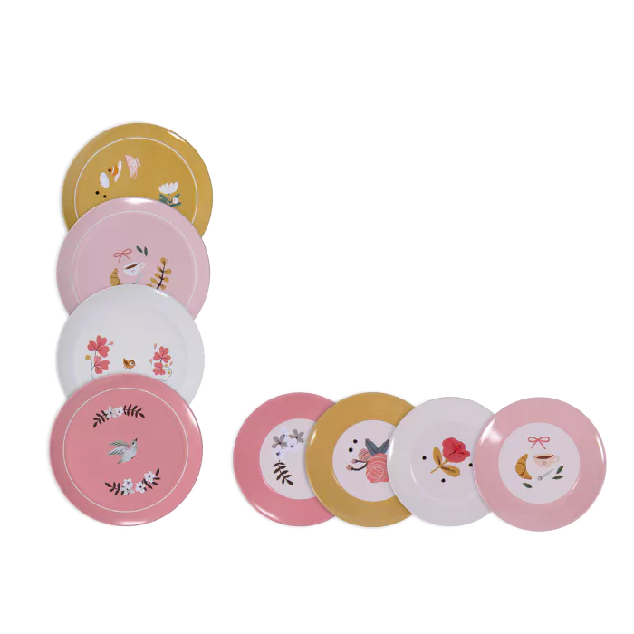 Moulin Roty – Valigetta Set da Tè in Metallo – Collezione Les Parisiennes