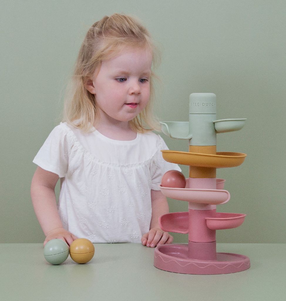 Scivolo a Spirale con pallina - Rosa - Apple Pie