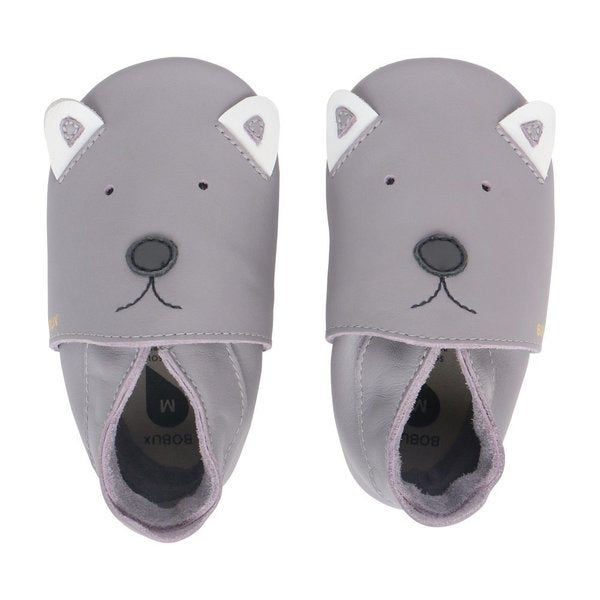 Bobux Babbucce Soft Sole - Lupo Grigio - Apple Pie