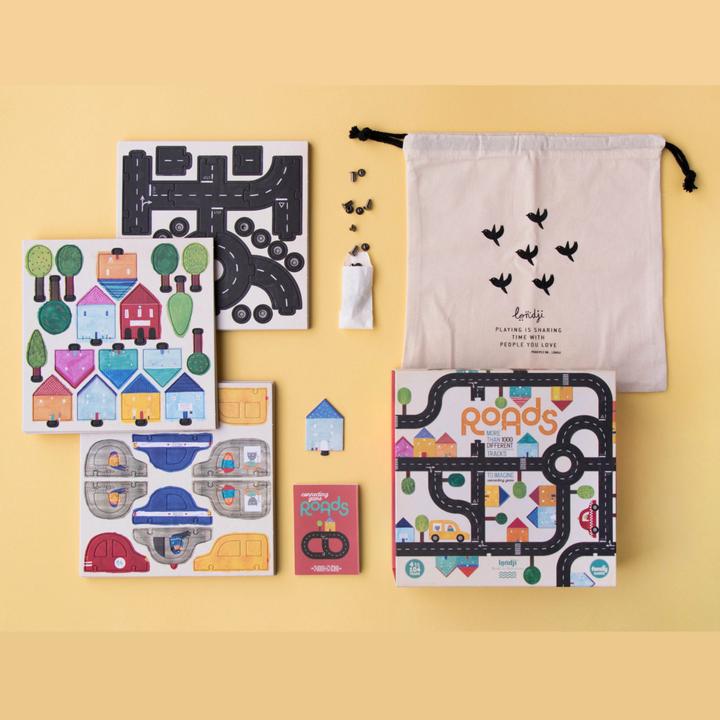 Londji Puzzle Gioco Strade e Macchine - 1000 Roads - Apple Pie