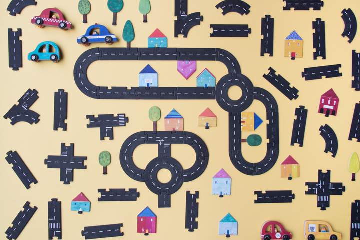 Londji Puzzle Gioco Strade e Macchine - 1000 Roads - Apple Pie