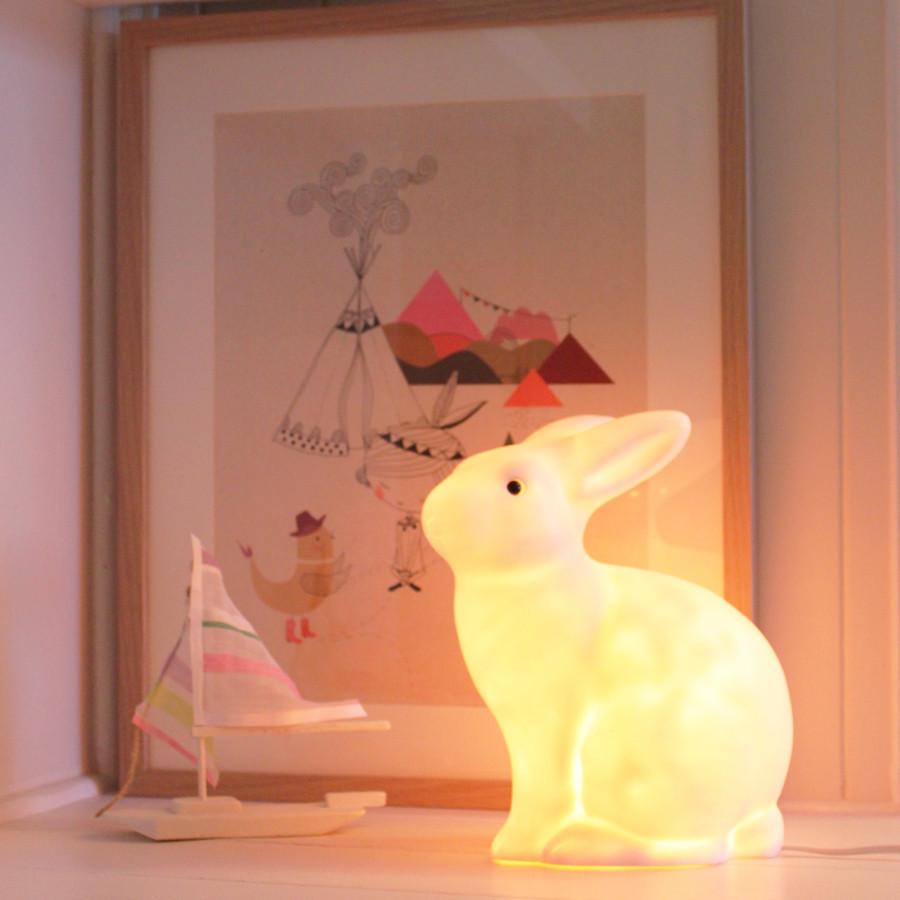 Lampada Heico Egmont Toys Coniglio bianco Celestino - Apple Pie