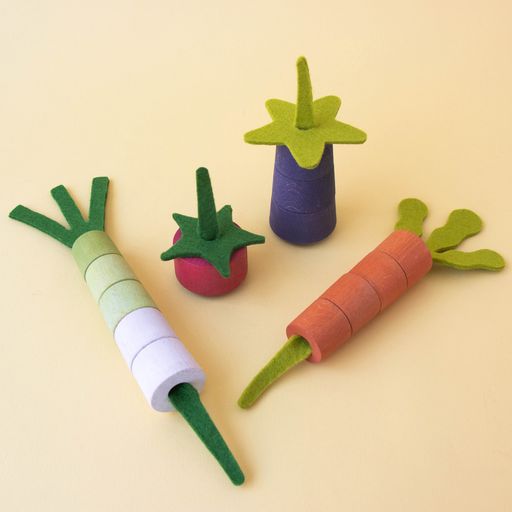 Gioco in legno Veggies - Costruisci le verdure - Apple Pie
