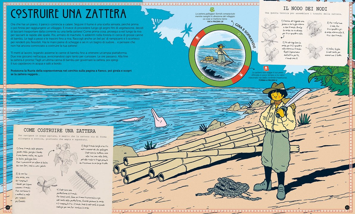 L'Ippocampo Libro Gira e sopravvivi. La giungla mortale - Apple Pie