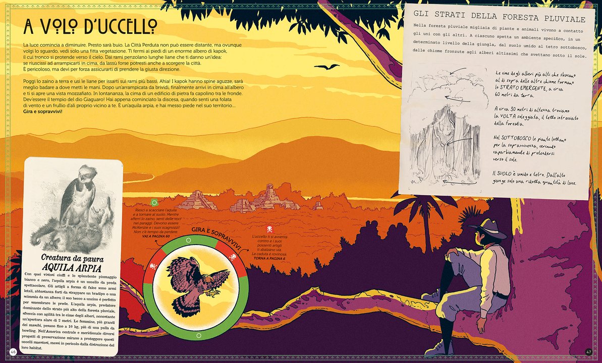 L'Ippocampo Libro Gira e sopravvivi. La giungla mortale - Apple Pie