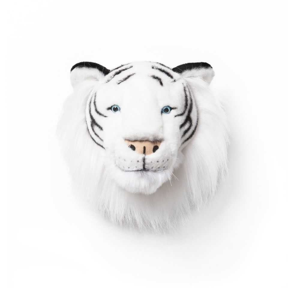 Trofeo Peluche Tigre Bianca – Decorazione Murale Wild & Soft - Apple Pie