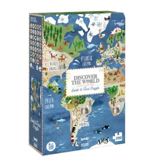 Londji Puzzle Discover the World - Viaggiare e imparare - Apple Pie