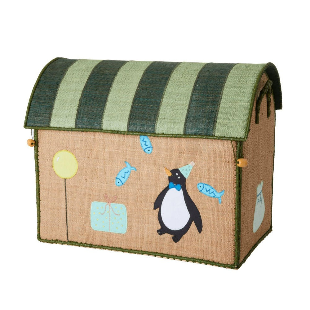 Cesto Giochi in Rafia Animali in Festa - Medio - Apple Pie