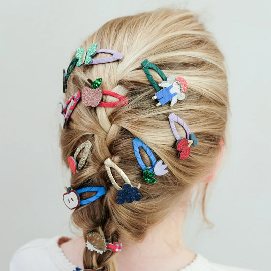 Bambina con elastici capelli Mimi & Lula Fruity Mini Ponies decorati con frutta colorata