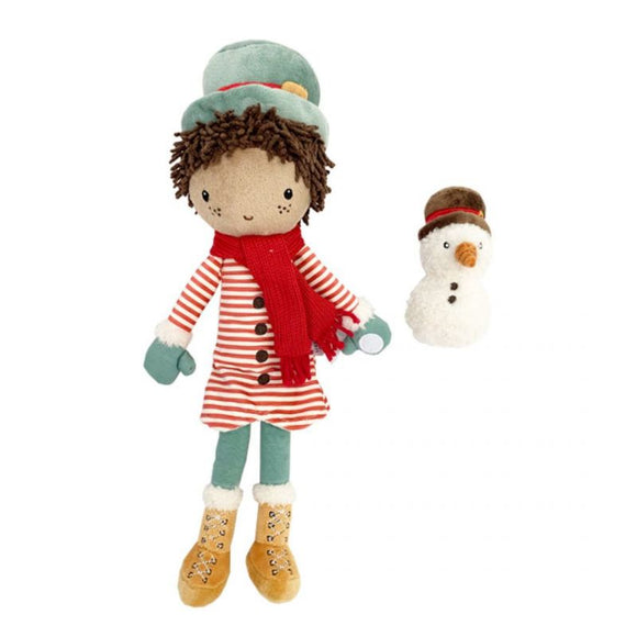 Bambola X-Mas Jake con pupazzo di neve - 35 cm - Apple Pie