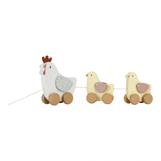 Galline da tirare in legno FSC - Apple Pie