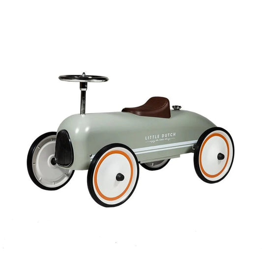 Little Dutch Retro Ride-on Car Olive – Macchinina Cavalcabile Vintage VERDE