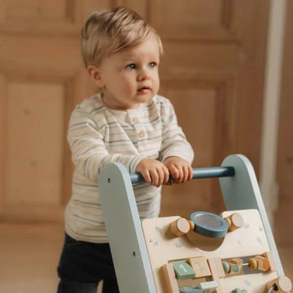 Little Dutch Carrello Primi Passi in Legno – Forest Friends Blu